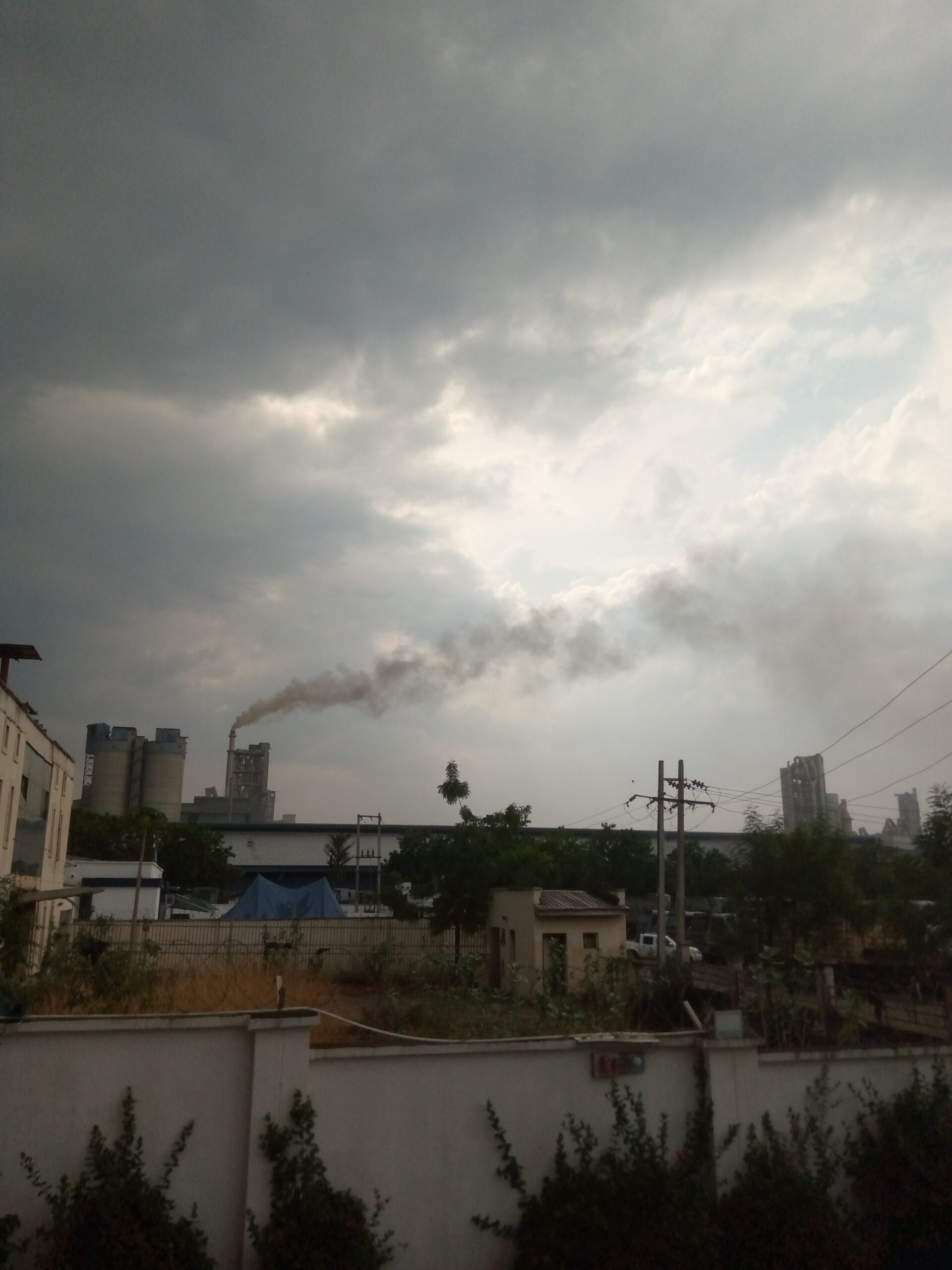 Dangote Cement plant, Obajana — March 2023 Industrial structures at the Dangote Cement plant in Obajana