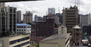Commercial buildings on Lagos Island