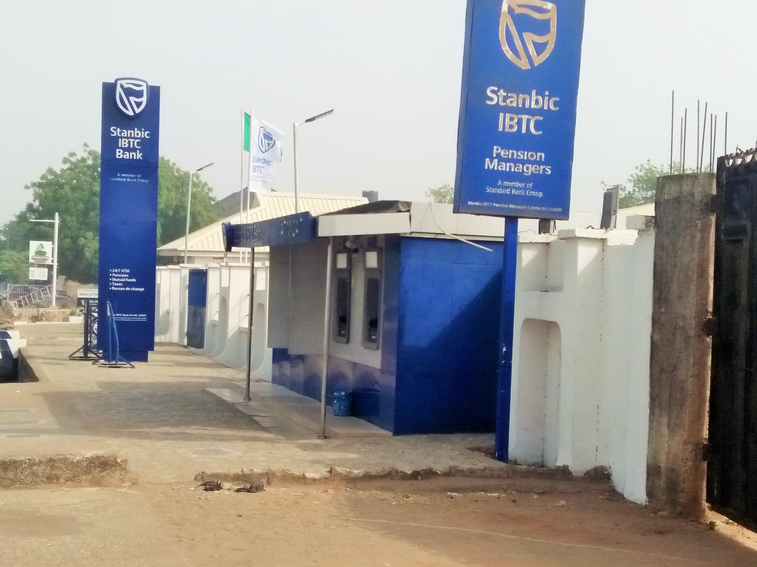 Stanbic IBTC bank exterior and sign in Gombe